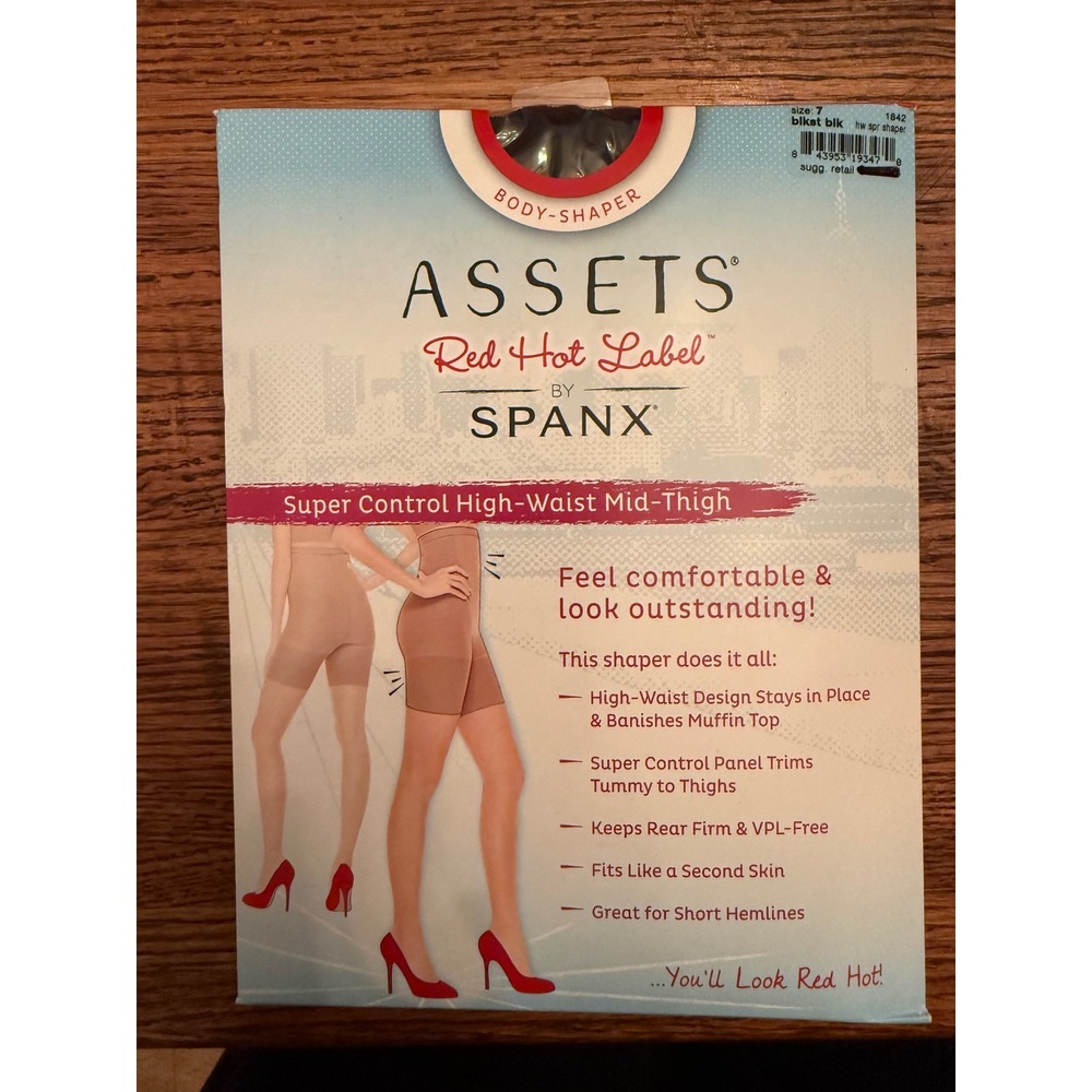 Spanx Assets Red Hot Label Super Control High Waist Shaper Body Sculpting Size 7